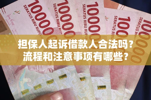 北京担保人起诉借款人合法吗？流程和注意事项有哪些？