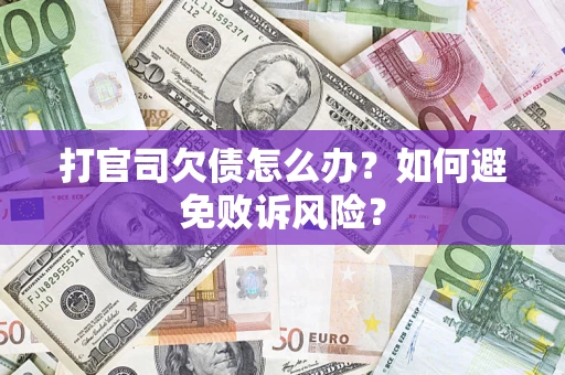 北京打官司欠债怎么办？如何避免败诉风险？