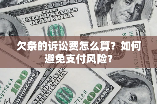 北京欠条的诉讼费怎么算？如何避免支付风险？